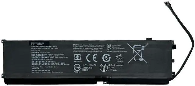 Main image of EPYOBW RC30-0328 Laptop Battery 65Wh 4221mAh 4-Cell 15.4V Compatible with Razer Blade 15 Edition 2020 2021 / Blade 15 RZ09-0328 / Blade RZ09-0330x RZ09-03304x RZ09-03305x Series 4ICP5/46/108