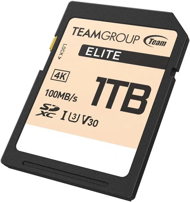 Alt view image 2 of 5 - TEAMGROUP Elite 1TB UHS-I U3 V30 UHD Read Speed up to 100MB/s SDXC High Speed 4K Memory Card Compatible with Canon Sony Nikon Panasonic FUJIFILM Digital Camera TESDXC1TIV30P69
