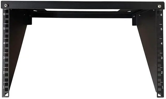 Alt view image 2 of 5 - TECHTOO Wall Mount Rack 6U Vertical & Horizontal Rack 19Inch Wall Mountable Server Rack Heavy Duty Max Load 66-150 LBS Network Open Rack for Patch Panel/Data/AV/IT/Computer & Studio Equipment (6U)