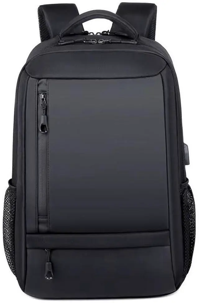 Main image of Laptop Backpack 15.6 Inch Travel USB Port Business Oxford PU Waterproof