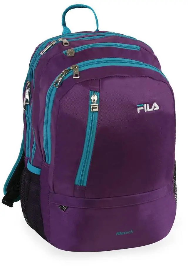 Main image of Fila Duel Tablet and Laptop Backpack, Purple TEAL2, One Size
