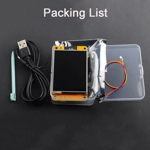 Alt view image 5 of 5 - DIYmalls 2.8 inch ESP32-2432S028R ESP32 Yellow Display - 9341 Resistive Touchscreen 240x320 TFT LCD Module CYD Development Board for Arduino IDE (Pack of 2)