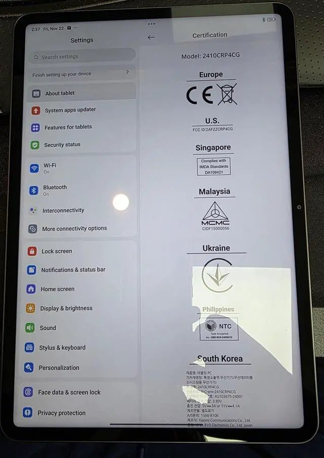 Alt view image 2 of 2 - Xiaomi Pad 7 Ai WiFi Version Global (No Calls or Text) 11.2 inches 3.2K 144Hz 8850mAh Bluetooth 5.4 Four Speakers 13 Mp Model 2410CRP4CG (Gray, 256GB + 8GB)