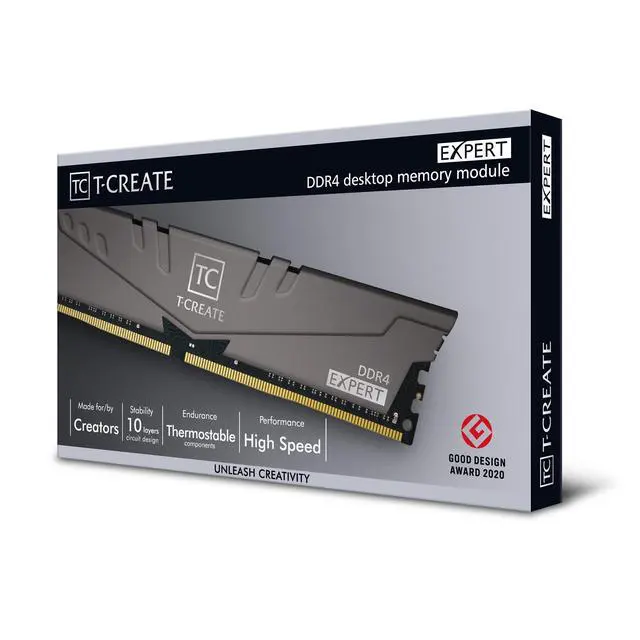 Alt view image 5 of 5 - TEAMGROUP T-Create Expert overclocking 10L DDR4 16GB Kit (2 x 8GB) 3200MHz (PC4 25600) CL16 Desktop Memory Module Ram - TTCED416G3200HC16FDC01