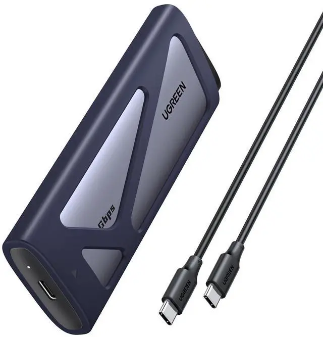 Main image of UGREEN 20Gbps M.2 NVMe SATA SSD Enclosure, 8TB USB C External NVMe M.2 Enclosure Compatible with USB 3.2 Gen2*2 Support UASP Trim for M/B+M Key SSD in Size of 2230/2242/2260/2280