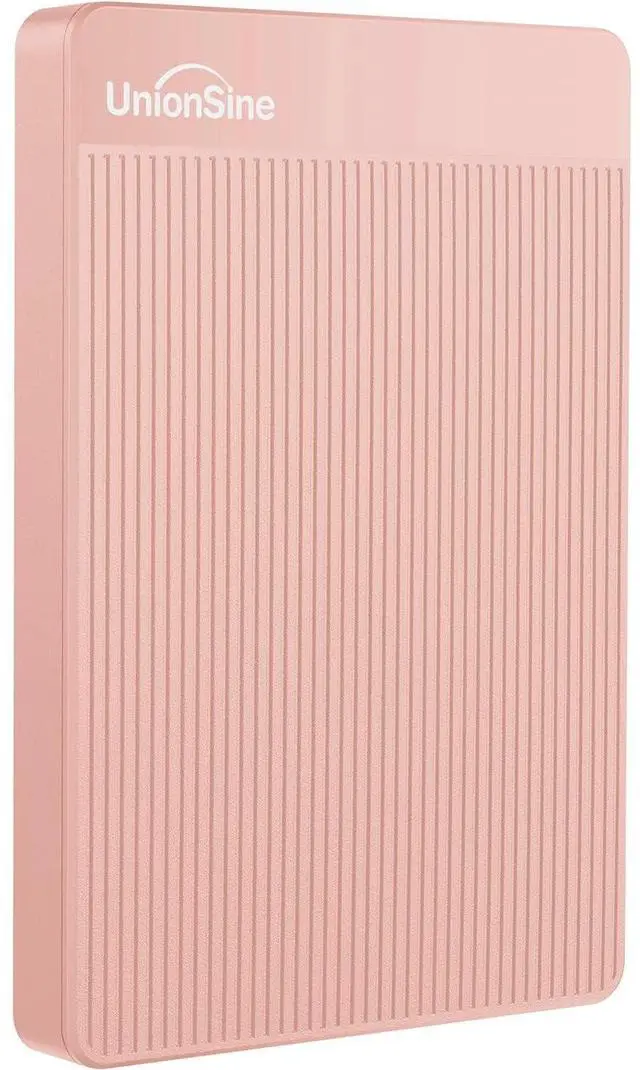 Main image of UnionSine 500GB Ultra Slim Portable External Hard Drive USB3.0 HDD Storage Compatible for PC, Desktop, Laptop,Mac, Xbox One, Xbox 360, PS4(Pink) HD-2510