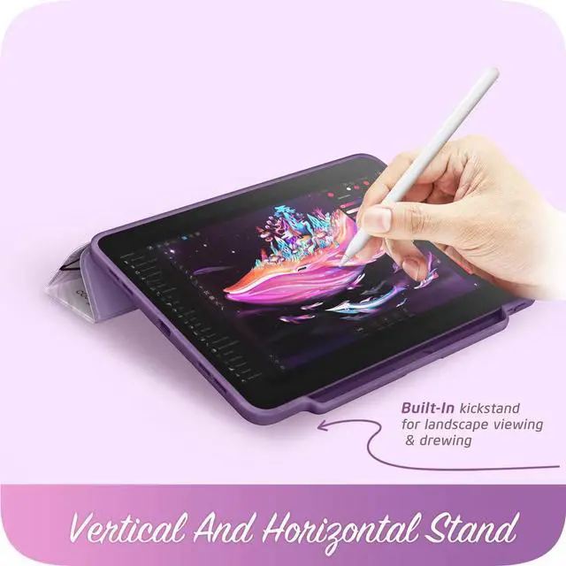 Alt view image 4 of 5 - i-Blason Cosmo Case for New iPad Pro 12.9 Inch (2020 Release), Full-Body Trifold Stand Protective Case Smart Cover with Auto Sleep/Wake & Pencil Holder (Ameth)