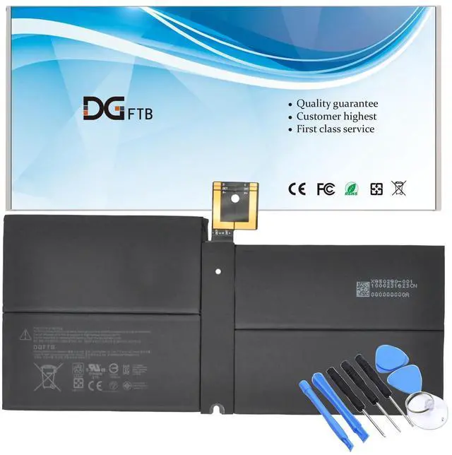 Main image of G3HTA038H DYNM02 Battery Replacement for Microsoft Surface Pro 5th (Model 1796, 2017) / Surface Pro 6(Model 1807/1809/1796, 2018) 12.3" 2-in-1 Core i5 i7 m3 FJU-00001 FKJ/FKG-00001 7.57V 45Wh/5940mAh