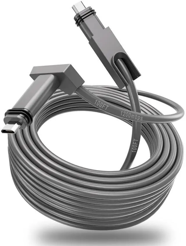 Main image of GTOMNI Starlink Cable 100FT for Starlink Rectangular Satellite V2, Replacement Cable Starlink for Satellite V2, Extension Starlink Cable Waterproof & Rainproof for Starlink Mesh Router, Grey