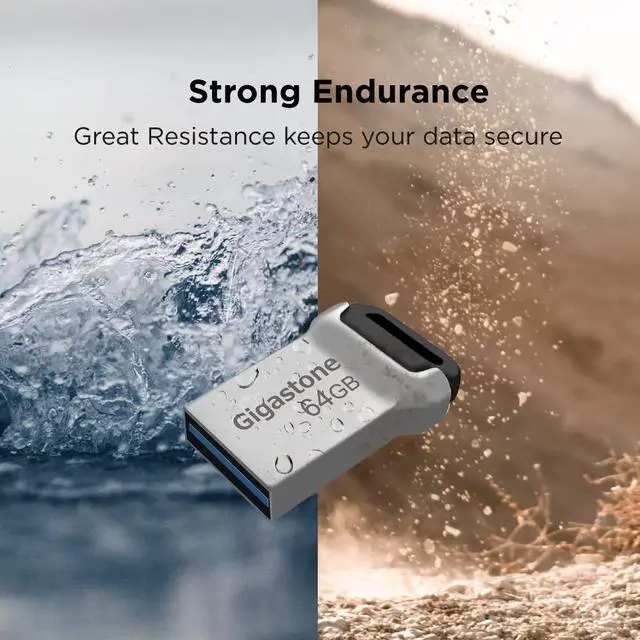 Alt view image 5 of 5 - GIGASTONE 64GB Nano Flash Drive (5 Pack) Z90 USB 3.2 Gen 1, 120MB/s Ultra Fast, Super Lightweight, Mini Fit Robust Metal Design, Data Storage, Backup for PC/Mac/TV/Car, USB 2.0/3.0/3.1 Compatible