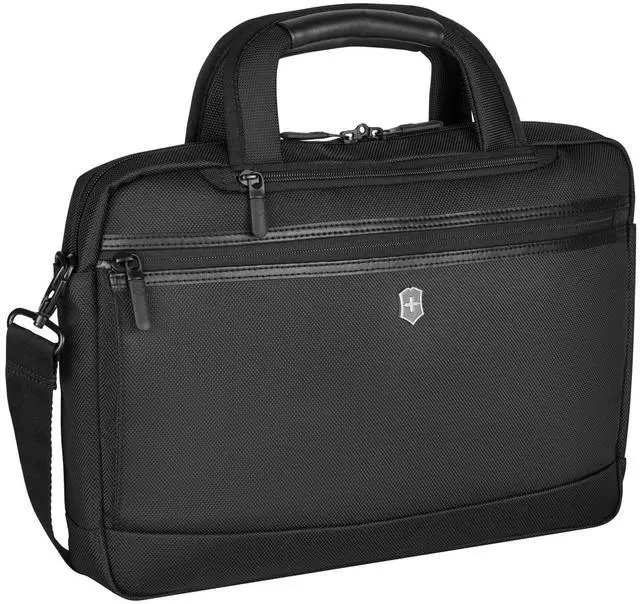 Alt view image 2 of 5 - Victorinox Journey Pivot 14" Slimline Briefcase Black