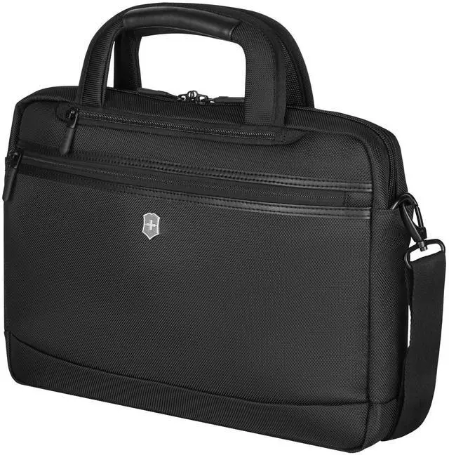 Alt view image 3 of 5 - Victorinox Journey Pivot 14" Slimline Briefcase Black