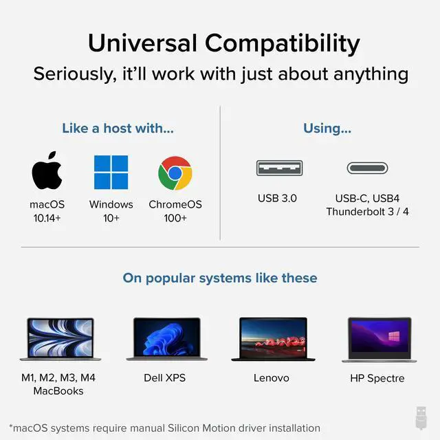 Alt view image 4 of 5 - Plugable USB to DisplayPort Adapter. Connect one or More to Any Mac or Windows System to add Extra displays up to 1920x1080 60hz. USB C and A