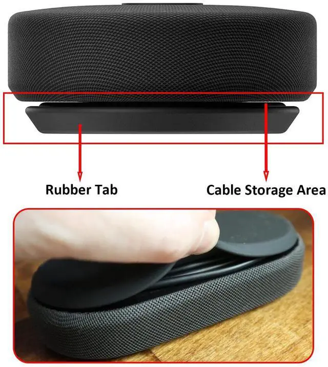 Alt view image 5 of 5 - Modern USB-C Speaker for Microsoft USB-C Speaker(8KZ-00001),2-Way Compact Stereo Speaker for Business Team Meeting, Call Controls, Noise Reducing Microphone,Wired USB-C for Windows 10/11(Black)
