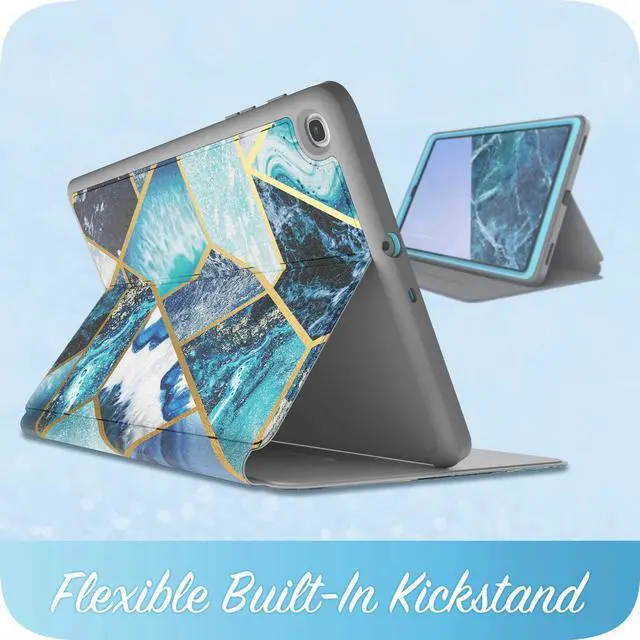 Alt view image 4 of 5 - i-Blason Case Designed for Galaxy Tab A 10.1 (SM-T510/T515) 2019, [Cosmo] Full-Body Protection with Built-in Screen Protector Case for Samsung Galaxy Tab A 10.1 2019 Release (Blue)