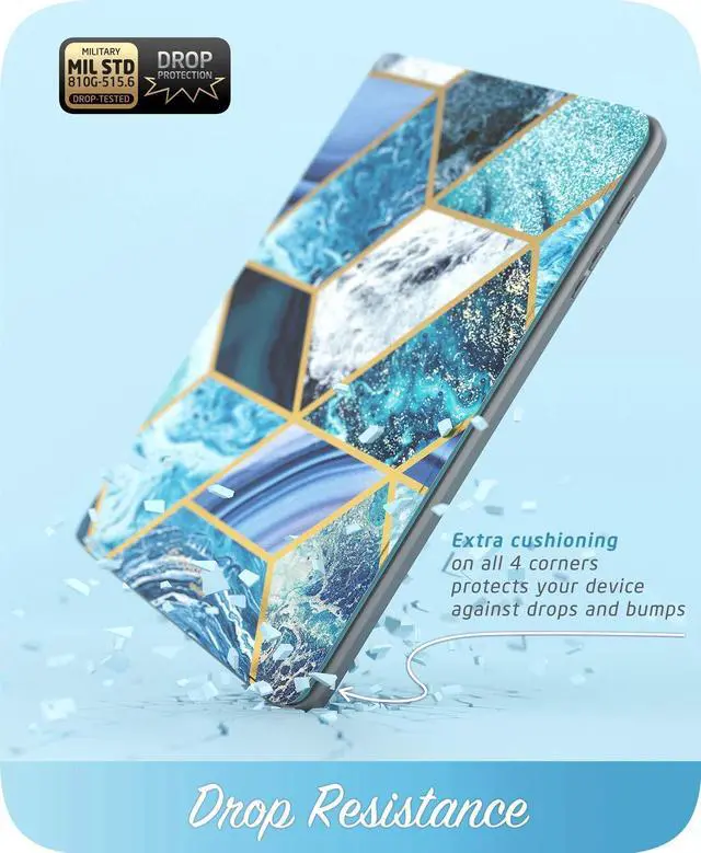 Alt view image 5 of 5 - i-Blason Case Designed for Galaxy Tab A 10.1 (SM-T510/T515) 2019, [Cosmo] Full-Body Protection with Built-in Screen Protector Case for Samsung Galaxy Tab A 10.1 2019 Release (Blue)