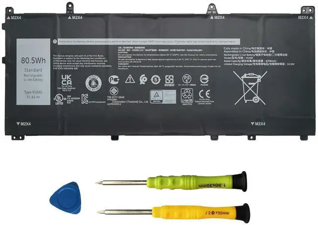 Main image of AOMKA VG661 Laptop Battery Replacement for Dell Alienware X14 R1 / Alienware X14 R2 Series 0GD3C9 GD3C9 0V4N84 V4N84 31CP5/46/95-2 80.5Wh 6709mAh 6-Cell 11.4V