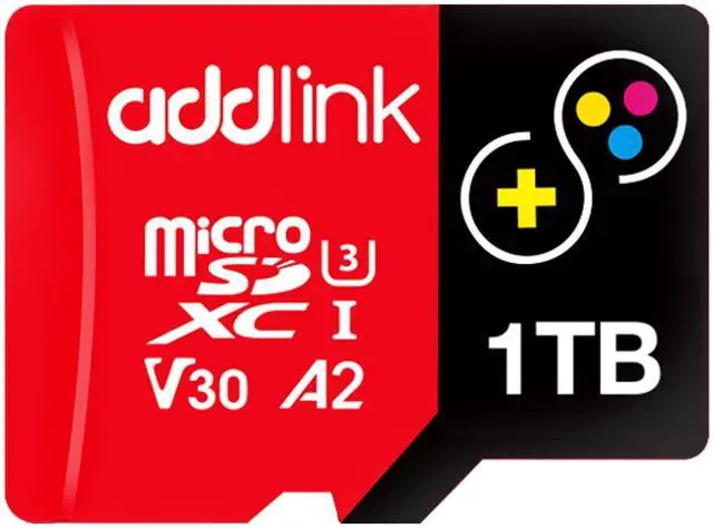 Main image of Addlink 1TB TurboPlay Gaming Micro SD Card for Nintendo-Switch 1, Steam Deck, ROG Ally, Gaming Devices UHS-I C10 U3 V30 A2 4K Video, Up to 100/80 MB/s MicroSDXCwith SD Adapter (ad1TBMSXT3A)