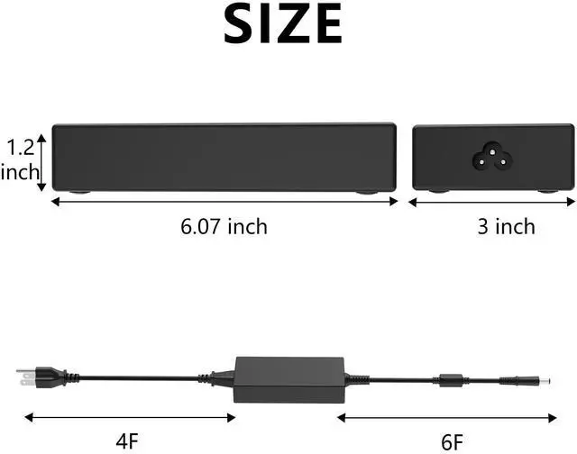 Alt view image 4 of 5 - 240W Charger fit for Dell Precision 7780 7770 7680 7670 Alienware 15 17 R1 R2 R3 R4 R5 M15 M17 M11X M14X M17X G3 G5 G7 PA-9E Laptop Power Supply