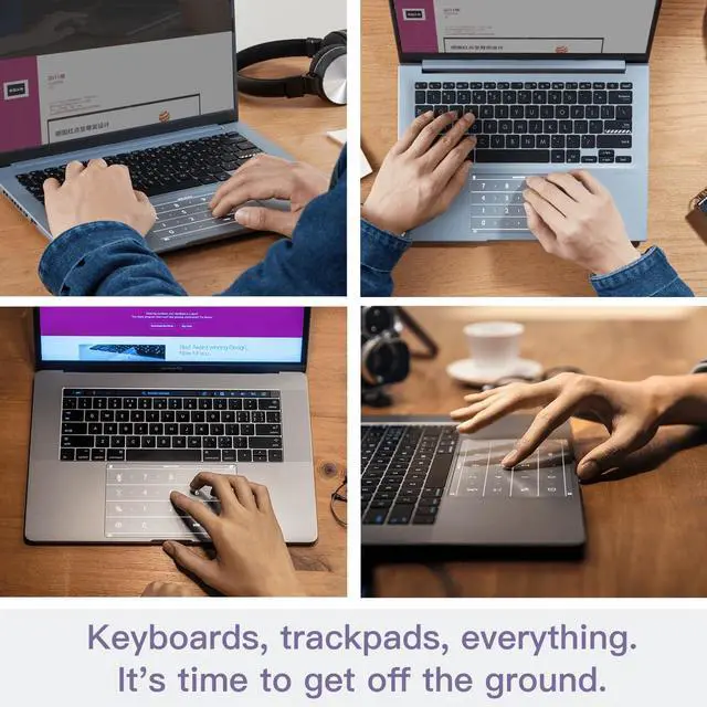 Alt view image 4 of 5 - The Nums Smart Numeric Keyboard for MacBook Pro 13(2020-2024 M3/ M2) A2251 /A2289/ A2338, TouchpadProtector, 2-N-1 Touchpad with NumericKeypad