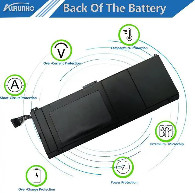 Alt view image 5 of 5 - AURUNHO A1309 95Wh Laptop Battery Compatible with MacBook Pro 17 inch A1297 (2009 2010 Version) EMC 2272 2329 * 2352*Series MC226/A MC226CH/A MC226J/A 020-6313-C 661-5037-A 7.3V