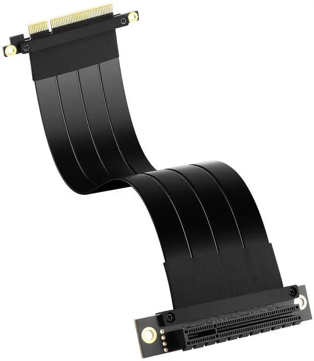 Main image of SinLoon PCIe 3.0 X8 Extension Cable PCI-E 8X Male to Female Riser Cable 25CM (90 Degree Female)