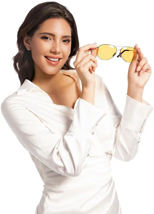 Alt view image 3 of 5 - Anmcha Blue Light Blocking Gaming Glasses ESports Computer Gamer GlassesAmber Gaming Glasses-Anti Glare for Better Sleep (J (1 Pack) silver frame, Total frame: 135Millimeters)