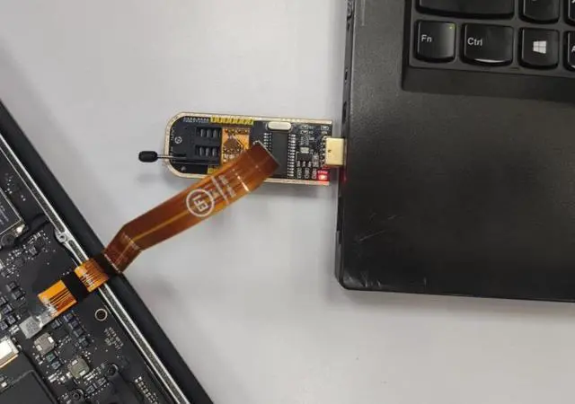 Alt view image 4 of 4 - SPI SAM EFI Ribbon Cable ROM Debug Connector Tool for MacBook - for Reading or Writing BIOS Data, Includes Professional Operation Manual