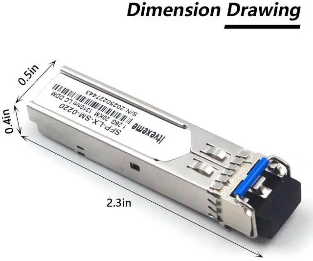 Alt view image 2 of 4 - 10 Pack 1.25G SFP Network Transceiver Module, 1000Base-LX Single Mode, 1310nm SMF, 20km, for Router, Network Card, Switch, Firewall etc