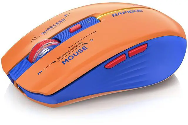 Alt view image 2 of 5 - RAPIQUE Bluetooth Wireless Mouse - (BT1/BT2+USB Receiver) Dual Mode, Rechargeable, Quiet Click, Multi-Device Compatibility for Laptop, Computer, MacBook, Tablet