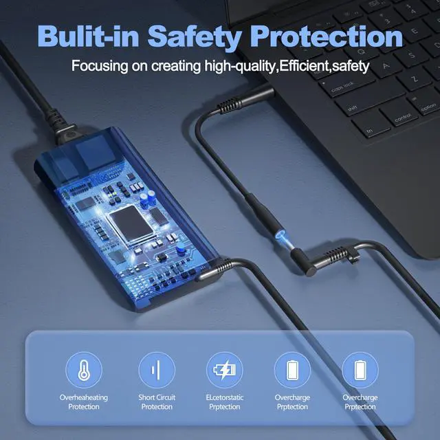 Alt view image 3 of 5 - 200W Charger for HP Victus 15 16 15-FA 15-fb 16-e 16-d 16-s 16-r 15-fb2063dx fb1013dx fb2082wm 15-fa1029nr Gaming Laptop M31368-002 TPN-DA10 LA21 ADP-200HB B L74881 L15537 L73385-001 L00818-850