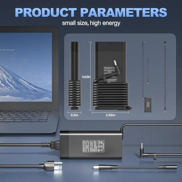Alt view image 4 of 5 - 200W Charger for HP Victus 15 16 15-FA 15-fb 16-e 16-d 16-s 16-r 15-fb2063dx fb1013dx fb2082wm 15-fa1029nr Gaming Laptop M31368-002 TPN-DA10 LA21 ADP-200HB B L74881 L15537 L73385-001 L00818-850