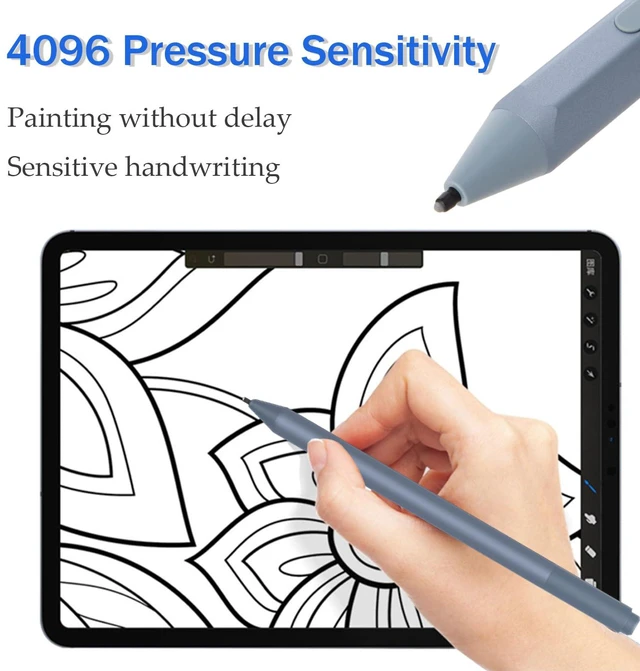 Alt view image 3 of 5 - Model 1776 Pen Compatible for Microsoft Surface Pen 1776 Compatible with Surface Book 1/2/3,Surface Studio 1/2,Surface Laptop 1/2/3/4,Surface Go 1/2,Surface Pro 3/4/5/6/7,Ice Blue(EYU-00050)