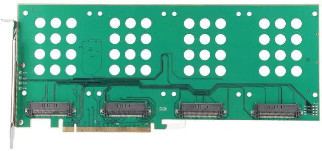 Main image of Cosiki Nvme Pcie Card, Expansion X16 Disk Array Extension Easy to Install Dual U.2 SFF8639 Interface Mini for 2.5in U.2 NVMe SSDSFF8639 PCIe Adapter