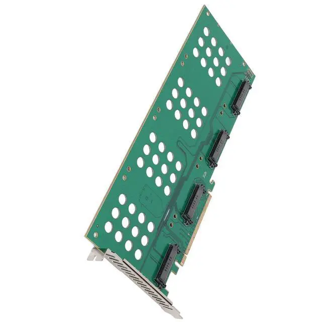 Alt view image 2 of 5 - Cosiki Nvme Pcie Card, Expansion X16 Disk Array Extension Easy to Install Dual U.2 SFF8639 Interface Mini for 2.5in U.2 NVMe SSDSFF8639 PCIe Adapter