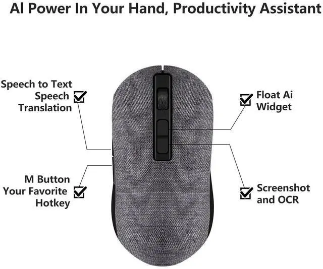 Alt view image 2 of 5 - GQLQR Qmouse, Floating AI Widget with Multi Models Seamlessly Integrated, Voice-to-Text, Customizable Hotkey Button, Screenshot OCR, Support Local LLM Integration