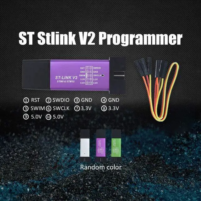 Alt view image 4 of 5 - Aideepen ST Link V2 Programming Unit Mini Emulator Downloader M89 New (Random Color)+2 PCS ESP32-CAM W-BT Board