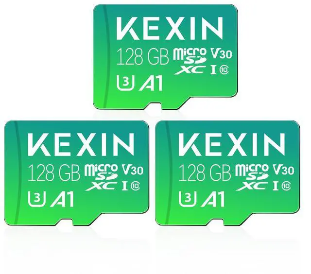 Alt view image 2 of 5 - KEXIN Micro SD Card 3x128GB + KEXIN USB Hub 3.0 USB Splitter