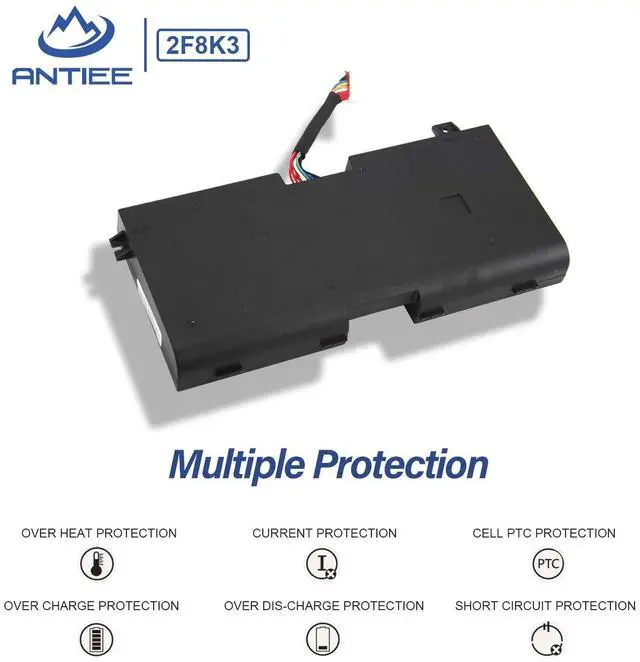 Alt view image 5 of 5 - ANTIEE 2F8K3 Laptop Battery for Dell Alienware 17 R1 17X M17X-R5, Alienware 18 R1 18X M18X-R3 Series P18E P18E001 P19E P19E001 02F8K3 G33TT KJ2PX 0KJ2PX 0G33TT 0NU209 451-BBCB 86Wh - with Tools