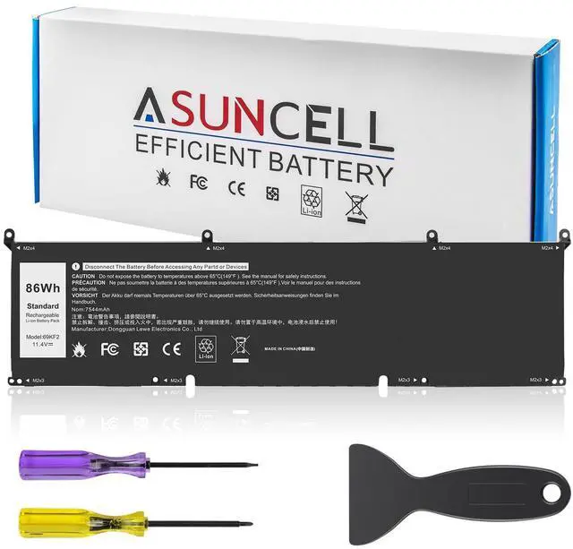 Main image of 69KF2 6-Cell 86Wh 11.4V Battery Replacement for Dell XPS 15 9500 9510 9520 G15 5510 5511 5515 5520 5521 Precision G5 G7 G16 M15 R3 R4 R5 R6 R7 M17 R3 R4 Inspiron 7510 7610 7620 P87F P91F 8FCTC