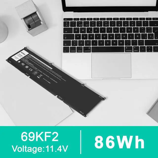 Alt view image 4 of 5 - 69KF2 6-Cell 86Wh 11.4V Battery Replacement for Dell XPS 15 9500 9510 9520 G15 5510 5511 5515 5520 5521 Precision G5 G7 G16 M15 R3 R4 R5 R6 R7 M17 R3 R4 Inspiron 7510 7610 7620 P87F P91F 8FCTC