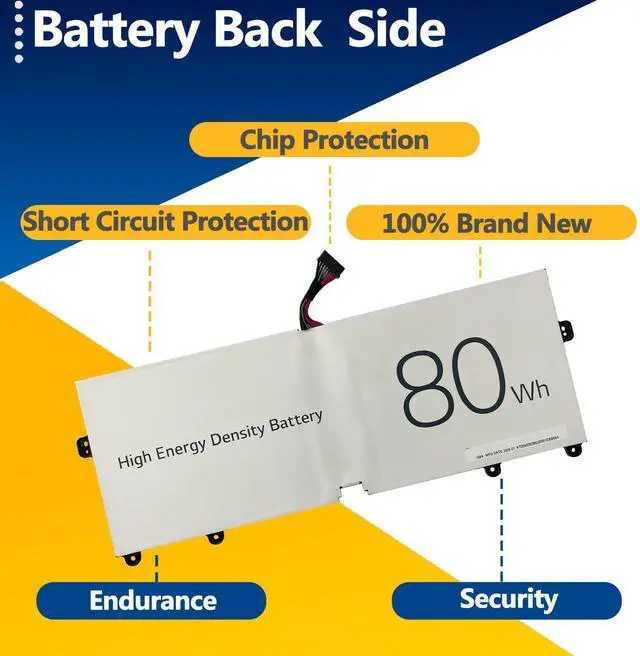 Alt view image 4 of 5 - TAVZENL LBV7227E 80Wh Battery Replacement for LG Gram 16 2021 16Z90PG 16Z90PC 16Z90P 17Z90P Series Gram 17 2020 17Z90N-R.AAS9U1 Series Gram 15 2020 15Z90N-U.ARS5U1 Series 7.74V 10336