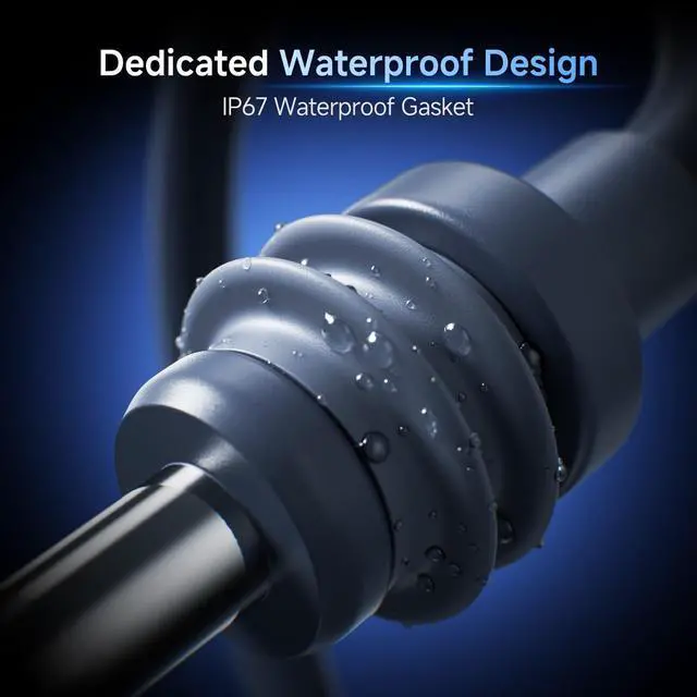 Alt view image 4 of 5 - for Starlink Mini Cable 10FT/3M, 60W Input Replacement DC Power Cable, Starlink Mini Power Cable with PVC Jacket, 18AWG Copper Wire, Durable Starlink Mini Accessories Waterproof Outdoor