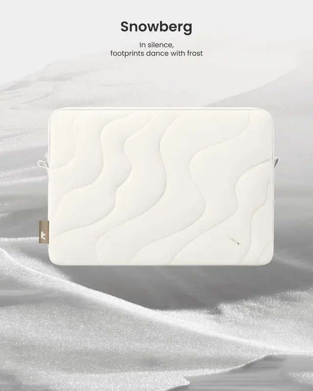 Alt view image 3 of 5 - tomtoc 360 Protective Puffy Laptop Sleeve for 14-inch MacBook Pro M4/M3/M2/M1 Pro/Max A3112 A3401 A3185 A2992 A2918 A2779 2024, 13.5/13.8-inch Surface Laptop 7(Copilot+ PC)/6/5/4/3, Quilted Design