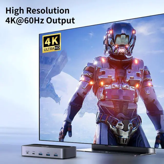 Alt view image 5 of 5 - UGREEN HDMI KVM Switch 4K@60Hz Bundle with 8K HDMI 2.1 Cable 48Gbps 6.6FT