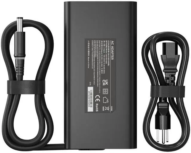 Main image of 330W Laptop Charger Compatible with DELL Alienware M16 r2 r1 M18 r2 r1 X16 r1 X17 r1 r2 Dell 330w 7.4mm Ggan Slim Ac Adapter 330 Watt Laptop Charger Power Supply