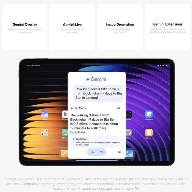 Alt view image 4 of 5 - Xiaomi Pad 7 Ai WiFi Version Global (No Calls or Text) 11.2 inches 3.2K 144Hz 8850mAh Bluetooth 5.4 Four Speakers 13 Mp Model 2410CRP4CG (Green, 256GB + 8GB)