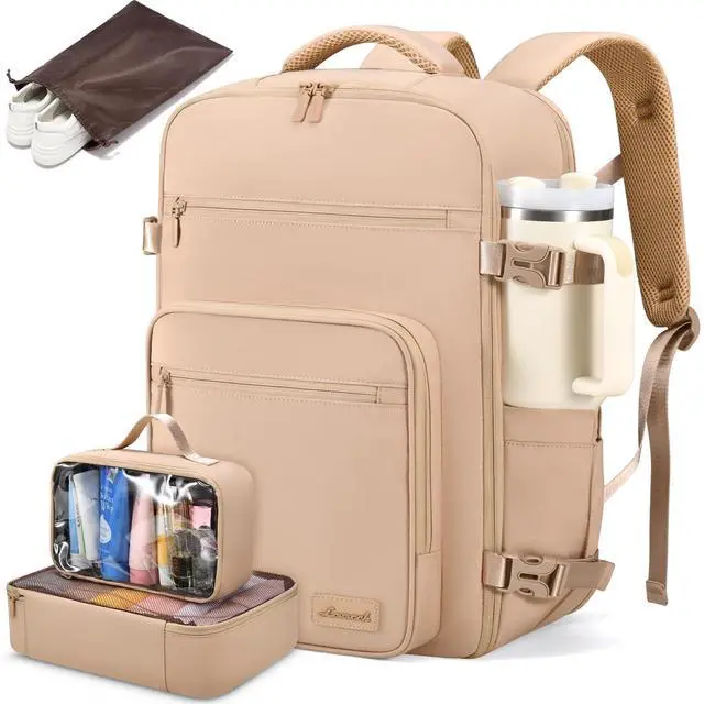 Main image of LOVEVOOK Travel Backpack For Women,40L Carry On Backpack Flight Approved,TSA Personal Item Travel Bag Fits 17 Inch Laptop,Business Weekender Overnight Daypack with Toiletry Bag and Cubes