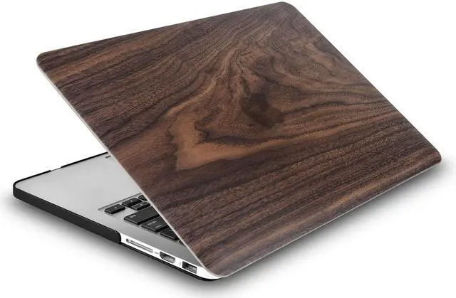 Alt view image 4 of 5 - KECC Compatible with MacBook Air 13 inch Case 2025 2024-2022 Release M4 A3240 M3 A3113 M2 A2681 Plastic Hard Shell + Keyboard Cover + Sleeve + Screen Protector, Walnut Wood