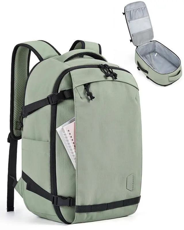 Main image of BAGSMART Blast Travel Backpack, 15.6 Inch Carry On Backpack Flight Approved, TSA Approved Personal Item Travel Bag, Water Resistant Weekender Bag Luggage Daypack, Pistachio